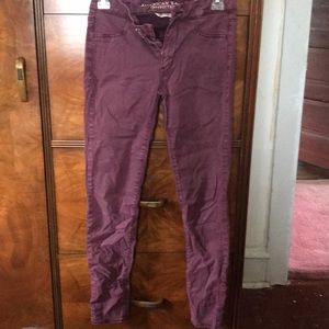 Maroon jeggings